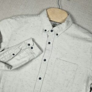 Men's White Casual Button Down Shirt